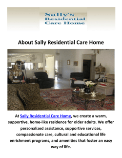 Sally Residential Care Home - Senior Living in Camarillo, CA
