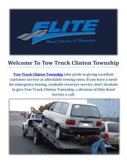 Tow Truck Towing Service in Clinton Township, MI