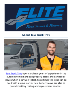 Tow Truck Troy Towing Service in Troy MI