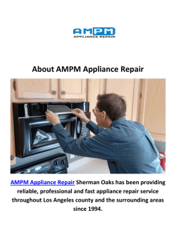 AMPM Appliance Repair in Sherman Oaks, CA