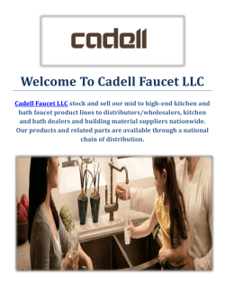 Cadell Faucet LLC : Kitchen Faucets Wholesale in Fresno, CA