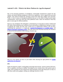 Android Vs iOS – Which is the Better Platform for App Development?