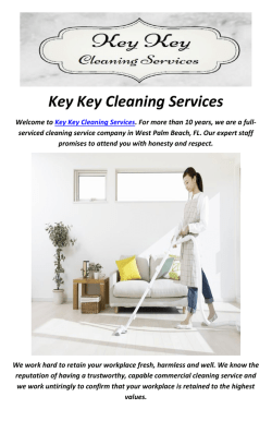 Key Key Cleaning Services in West Palm Beach, FL