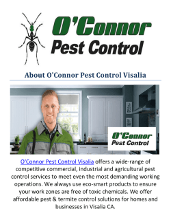 O'Connor Termite Control Visalia, CA