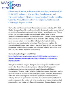 Global and Chinese o-fluorotrifluoromethoxybenzene (CAS 2106-18-5) Industry, 2016