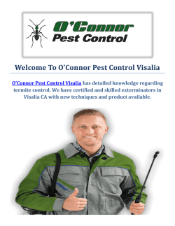 O'Connor Pest & Termite Control Service in Visalia, CA