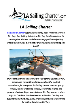 LA Sailing Charter : Rent A boat In Los Angeles, CA