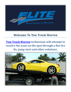 Tow Truck Warren Towing Service in Warren