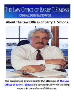The Law Offices of Barry T. Simons - DUI Attorney in Newport Beach, CA