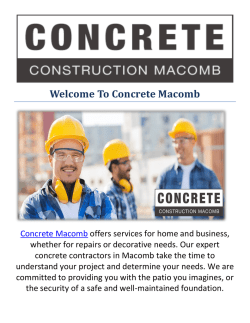 Concrete Macomb : Basement Waterproofing in Macomb, MI