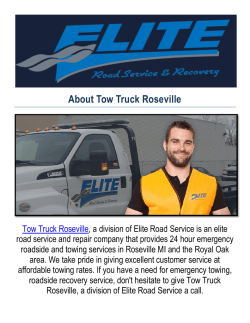 Tow Truck Roseville : Towing Service in Roseville, MI