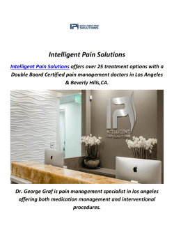 Back Pain Doctor in Los Angeles, CA By Intelligent Pain Solutions