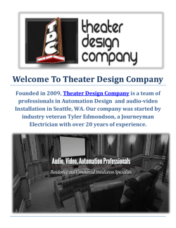 Theater Design Company | Home Theatre Installation in Seattle