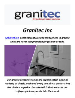 Granitec Inc : Kitchen Sinks In Toronto