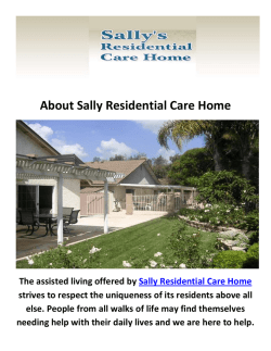 Sally Residential Care Home - Assisted Living Home in Camarillo, CA