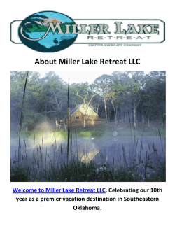 Miller Lake Retreat LLC - Vacation Rental Agency in Oklahoma