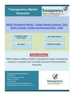 Rising Application in Pharmaceutical and Animal Feed Industry to Fuel Sales of Tocopherol