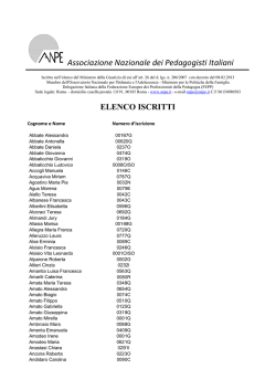 As ssociazi one Na azionale e dei Ped dagogis sti Italia