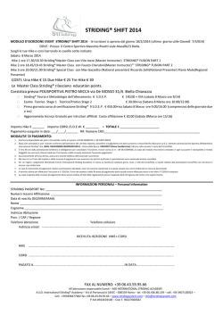 STRIDING&reg; SHIFT 2014