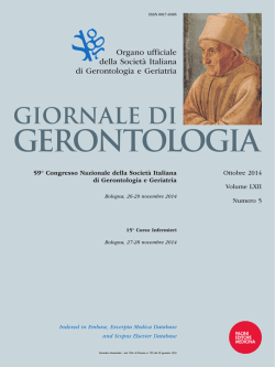 giornale di gerontologia