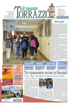 13/09/2014 - Il Nuovo Torrazzo