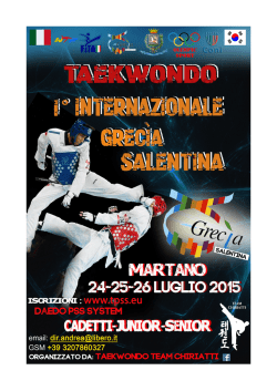 I&deg; Internazionale Grecia Salentina