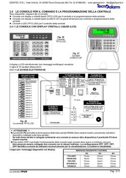 Tecnoalarm manuale tecnico centrale TP6-R 2 di 3