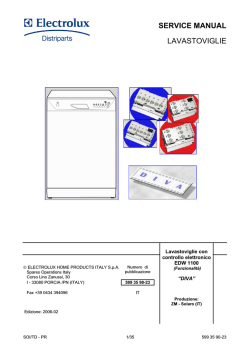 SERVICE MANUAL LAVASTOVIGLIE