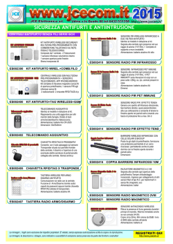 SICUREZZA ANTIFURTI E ANTIINTRUSIONE
