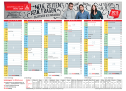 Schichtkalender 2015 - IG Metall V&ouml;lklingen