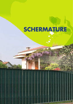 Schermature: reti tessute, siepi sintetiche, cannicci sintetici