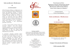 Italia meridionale e Mediterraneo - Istituto Storico Italiano per il