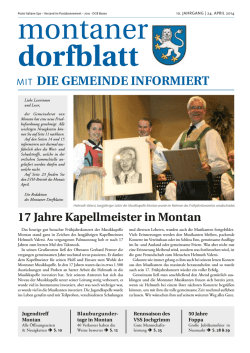 MIT DIE GEMEINDE INFORMIERT