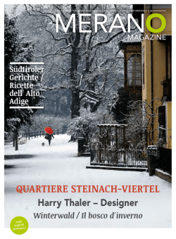 Merano Magazine Winter 2013/2014