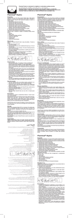 Flaminal&reg; Hydro Flaminal&reg; Hydro Flaminal&reg; Hydro