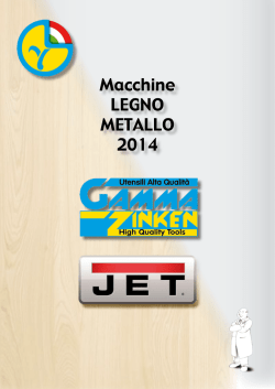 Macchine LEGNO METALLO 2014
