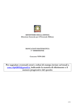 Quesiti - Nissolino Corsi