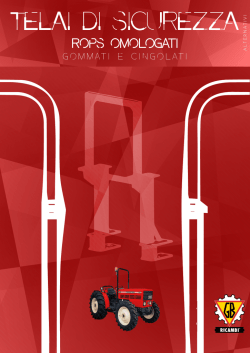 TELAI DI SICUREZZA - ROPS OMOLOGATI