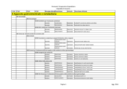 A Apparato gastrointestinale e metabolismo