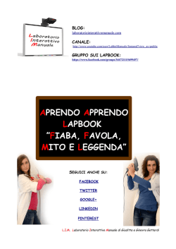 SCHEDA TECNICA LAPBOOK &ldquo;FIABA&hellip;&rdquo;