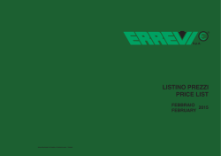LISTINO PREZZI PRICE LIST