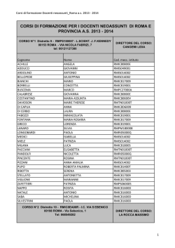 corsi di formazione neo assunto