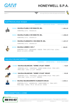scarica listino HONEYWELL S.P.A. in PDF con foto