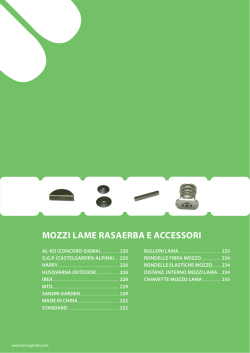 MOZZI LAME RASAERBA E ACCESSORI
