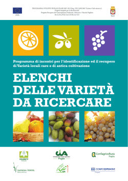 Dispensa Biodiversita - Frutti Antichi Puglia