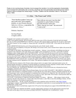 2nd Part (lines 8-24) - possible title: "Degradation of life in a