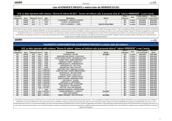 AVVENIMENTI RINVIATI