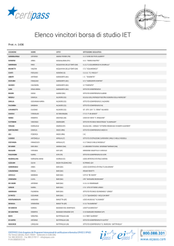 Elenco vincitori borsa di studio IET