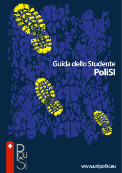 Guida dello Studente - Istituto Universitario PoliSI