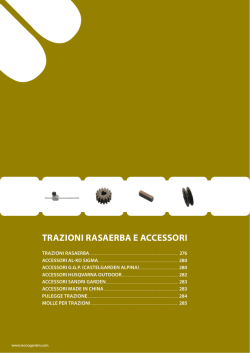 TRAZIONI RASAERBA E ACCESSORI